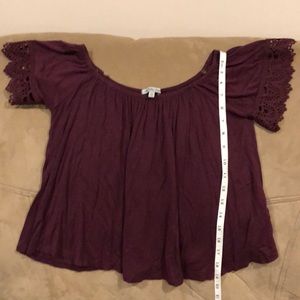 Very Cute Maroon Crop Top